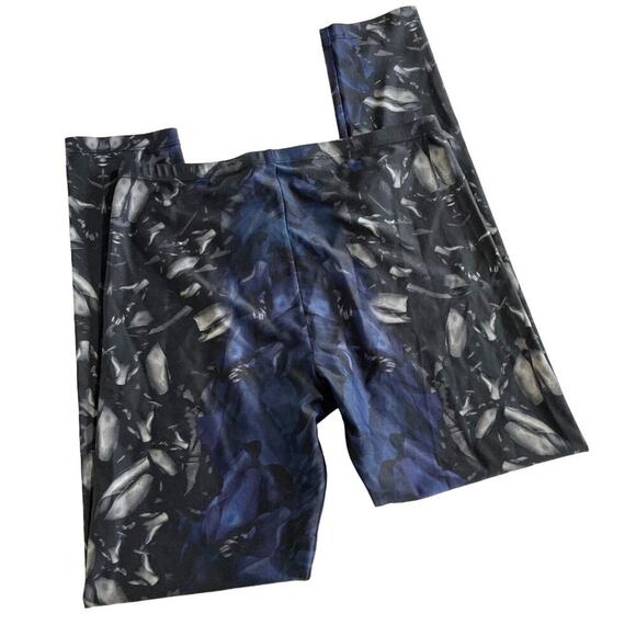 Allsaints Leggings Womens 6 Opium True Cobalt Blue and Black - Picture 8 of 11